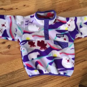 Patagonia girls fleece jacket